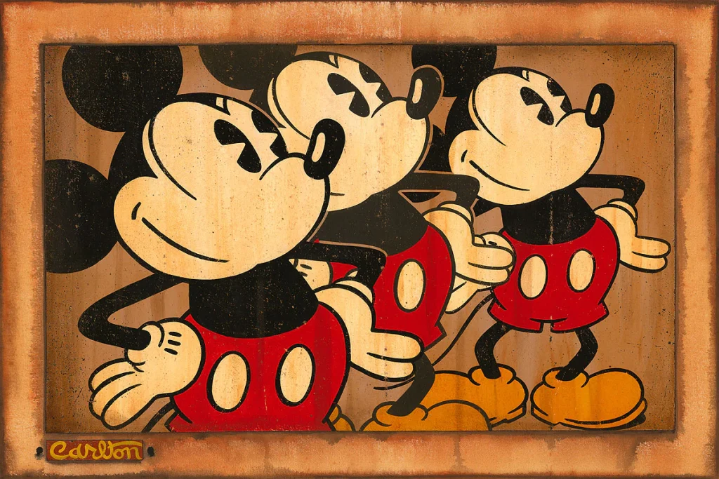 Three Vintage Mickeys