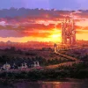 "Castle at Sunset" Signed and Numbered Edition