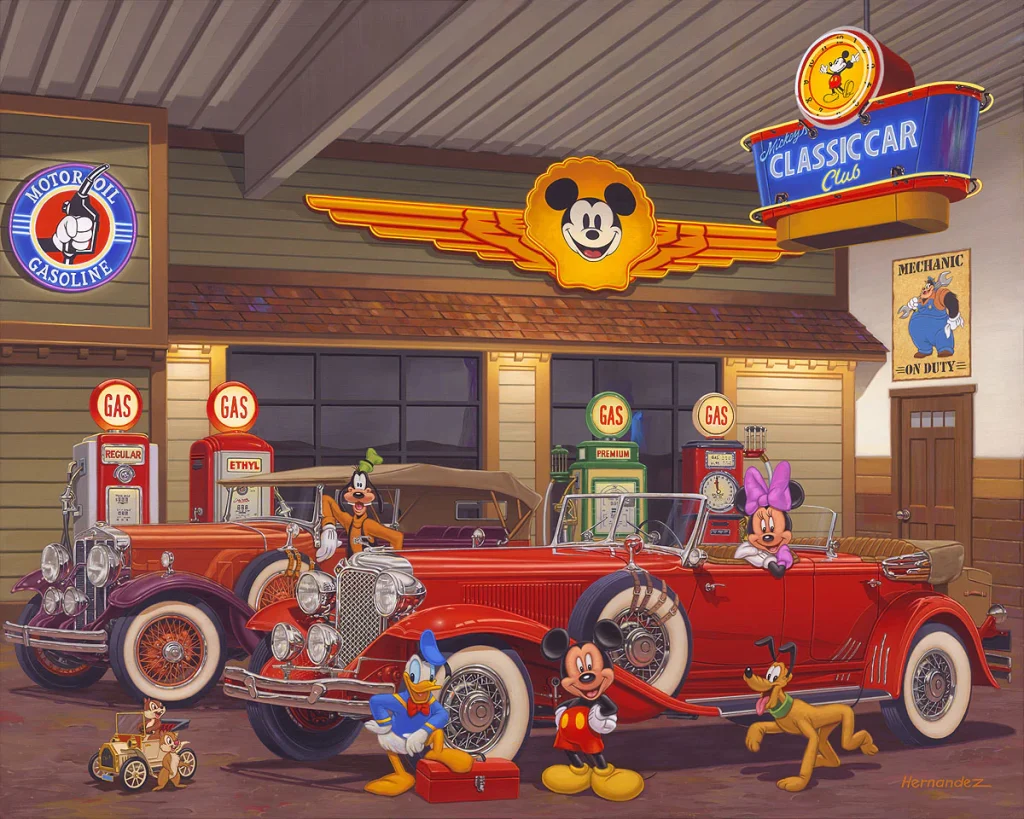 Mickey's Classic Car Club Signed and Numbered Edition