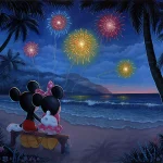 Evening Fireworks on the Beach